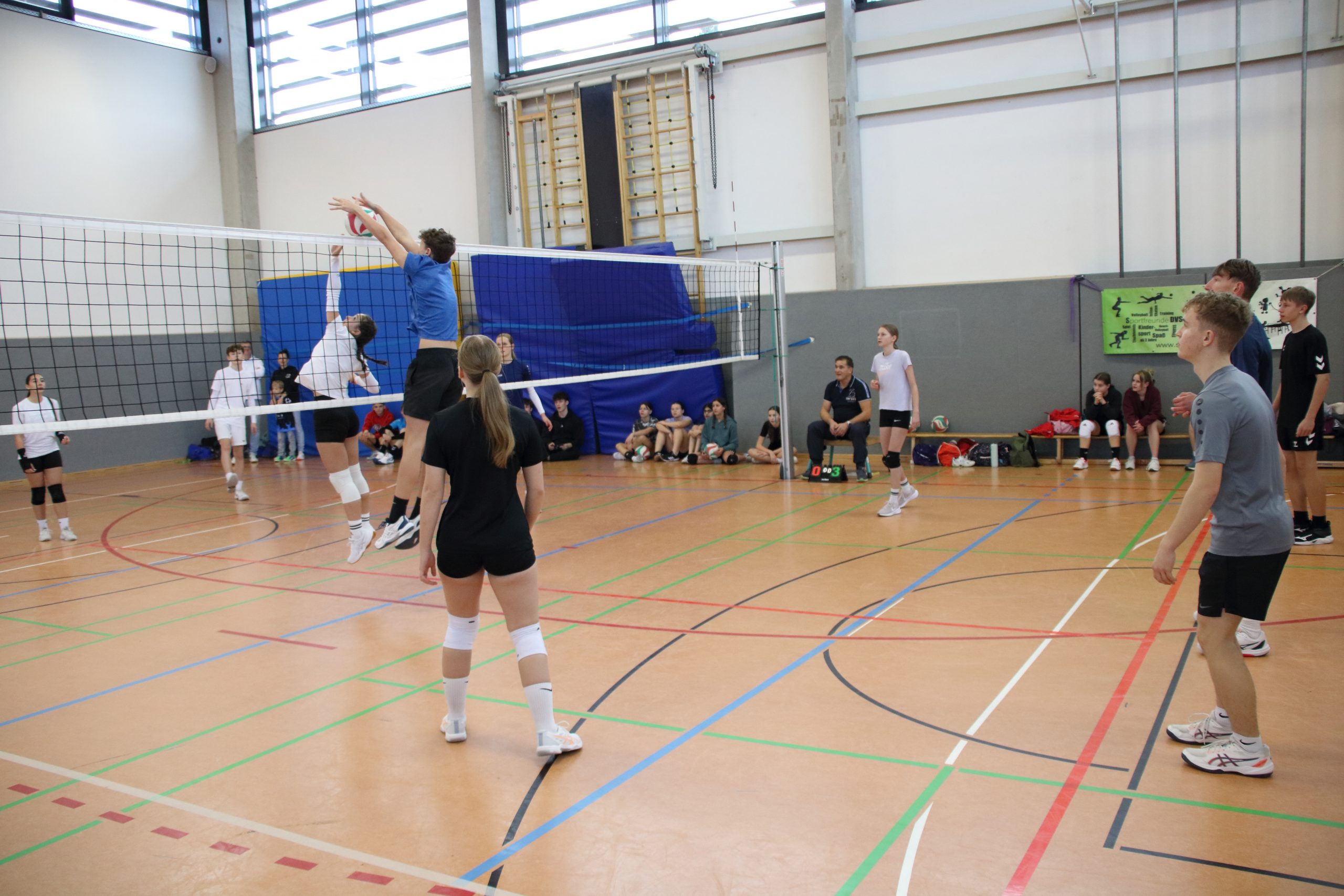 U18 1. Mannschaft beim Block.